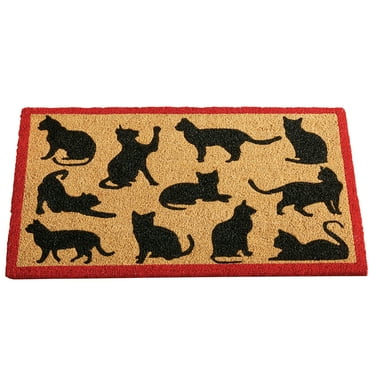 Black/Green/Natural Calloway Mills 122261729 Bear Greeting Doormat 17 x 29 Black/Green/Natural Calloway Mills 122261729 Bear Greeting Doormat 17 x 29